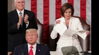 Nancy Pelosi rips apart Donald Trump's SOTU speech... literally