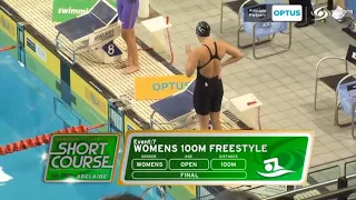CATE CAMPBELL WORLD RECORD 100 FREE STYLE SC