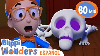 Concurso de sustos | Blippi Wonders | Caricaturas para niños | Dibujos Animados Educativos