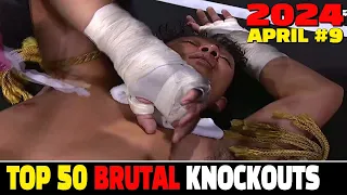 Top 50 Best Knockouts in April 2024 #9 (MMA•Muay Thai•Kickboxing•kun Khmer)