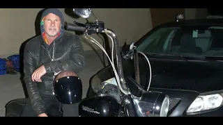 CHAD SMITH OF "THE RED HOT CHILLI PEPPERS" DISPLAYS HIS WICKED CHOPPER