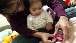 Baby laughing while cutting her nails.MUST WATCH!
