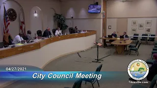 City Council Meeting — 04/27/2021 - 6:30 p.m.