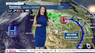 ABC 10News Pinpoint Weather with Meteorologist Megan Parry