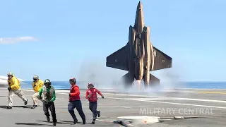Watch This Insane Video! F-35B Lightning II Showing the Jump on Aircraft Carrier