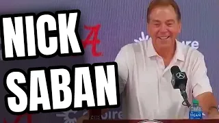 NICK SABAN TALKS BAD SNAPS AND MISS TERRY AHEAD OF GAME AGAINST TEXAS A&M