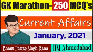 GK Marathon - January 2021 II 250 MCQs in Just 1 hour