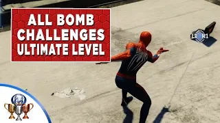 Spider-Man (PS4) All Bomb Challenges - Gold Ultimate Level Walkthrough