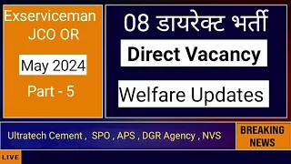 08 DIRECT VACANCY FOR EXSERVICEMAN MAY 2024 PART -5