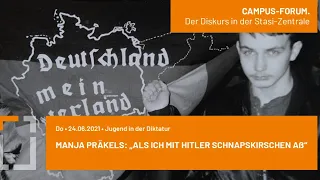 Campus-Forum: Manja Präkels: "Als ich mit Hitler Schnapskirschen aß"