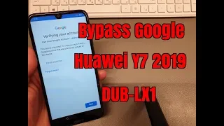 BOOM!!! Huawei Y7 2019 DUB-LX1. Remove Google Account, Bypass FRP.