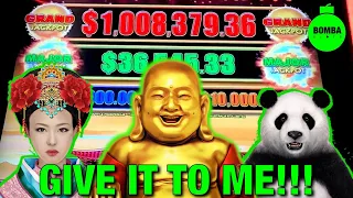 TRIED THREE $1,000,000 MACHINES!!! #LasVegas #Casino #SlotMachine