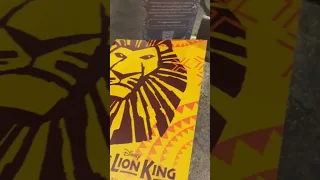 AMAZING!!! The Lion King is my favourite!! Totally speechless! #thelionkingthemusical
