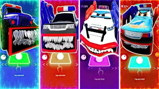 Crazy Police Car Eater vs Zombie Police vs  Giant Police Truck vs Serif Eater Tileshop EDM #2024