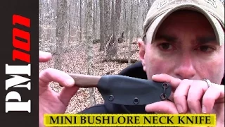 Condor Mini Bushlore Made Into Great Bushcraft Neck Knife  - Preparedmind101