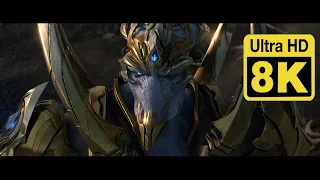 Starcraft II Legacy of the void opening cinematic 8K (Upscale with Machine Learning AI)