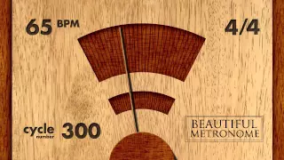 65 BPM 4/4 Wood Metronome HD