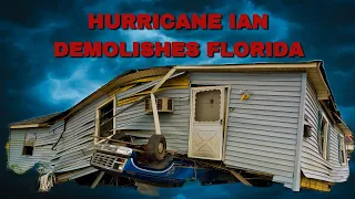 HURRICANE 🌀 IAN AFTERMATH DESTRUCTION 😱😱😳😳😩😩#hurricaneian #stormsurge #flooding #shelter #emergency