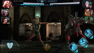 injustice 2 amazon wonder woman showcase with harley quinn,black canary. arena online matches 😃