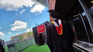 Walking At College Graduation