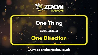 One Direction - One Thing - Karaoke Version from Zoom Karaoke