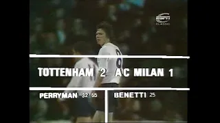 Tottenham Hotspur v AC Milan..1972 UEFA Cup Semi Final 1st Leg