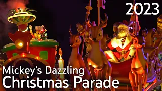 [4K] Mickey’s Dazzling Christmas Parade - Town Square 2023 - Disneyland Paris