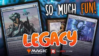 THIS DECK IS SO MUCH FUN! Riddlesmith in Legacy Storm? THANKS Containment Construct! MTG Combo Deck