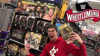 WWE Walmart TOY HUNT! + Wrestlemaina 36 DISPLAY