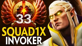 RANK 33 SQUAD1X EXORT INVOKER vs HUSKAR MID | Dota 2 Invoker