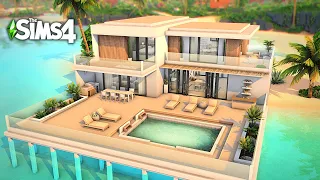 Modern Beach House 🌴 | The Sims 4 Speedbuild | No CC