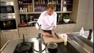 Gordon Ramsay's Crispy Salmon Recipe   YouTube