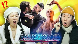 COREANI GIUDICANO SANREMO 2022! | Mahmood & Blanco, Elisa, Achille Lauro...