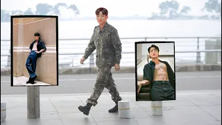 Twenty Minutes Ago, Calvin Klein Made A Billboard In Front Of Jungkook Military Camp Because Of This