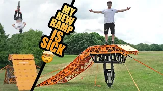 MY NEW FOLDING RAMP SETUP IS SICK - URBAN MTB FREERIDE