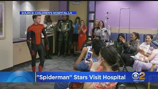 "Spiderman" Stars Surprise Kids At Children's Hospital LA