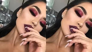 CRANBERRY FIRE MAKEUP TUTORIAL | iluvsarahii