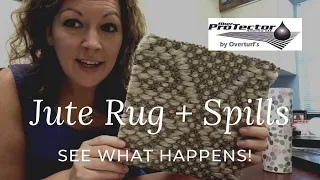 Spills can’t touch this! Check out how we keep this Jute rug from getting destroyed!