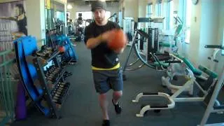 Single Leg Medicine Ball Woodchops