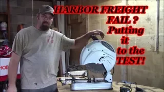 Harbor Freight Chicago Electric 14 inch Metal Chop Saw Review