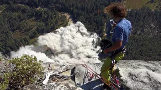 HUGE ROCKFALL #2 El Capitan Yosemite - original raw unedited