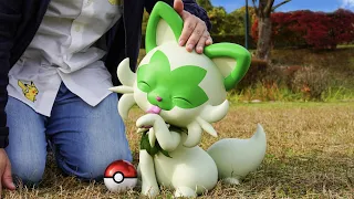 【Pokémon Clay Art】Making Sprigatito with clay「Life-size」【ポケモン】Pokémon Scarlet and Violet