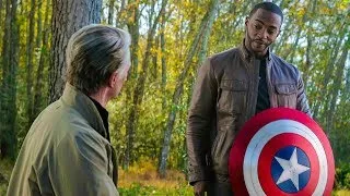 Captain America Gives Shield to Falcon Old Steve Rogers scene Avengers Endgame 2019 I'll DO MY BEST