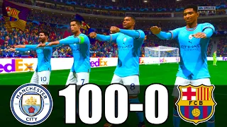 FIFA 23 | RONALDO, MESSI, MBAPPE, NEYMAR, ALL STARS | MANCHESTER CITY 100 - 0 FC BARCELONA