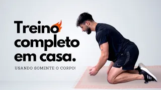 CARDIO HIIT 35MIN - Queime 870 calorias treinando em casa (corpo inteiro, sem repetições)