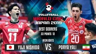 Highlights | Japan vs. Iran | Yuji Nishida vs. Porya Yali | World Cup 2019