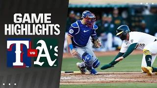 Rangers vs. A's Game Highlights (5/6/24) | MLB Highlights