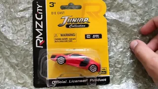 RMZ City scale cars 1/60 1/64 diecast unpacking unboxing 3 pack lamborghini porsche dodge mustang