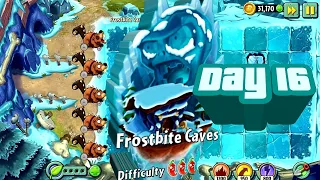 Plants VS Zombies 2: Frostbite Caves Day 16 Best Strategy