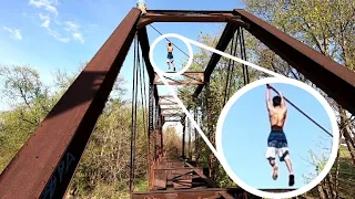 JUMPING OFF A 100-FOOT ABANDONED BRIDGE (NO HARNESS)